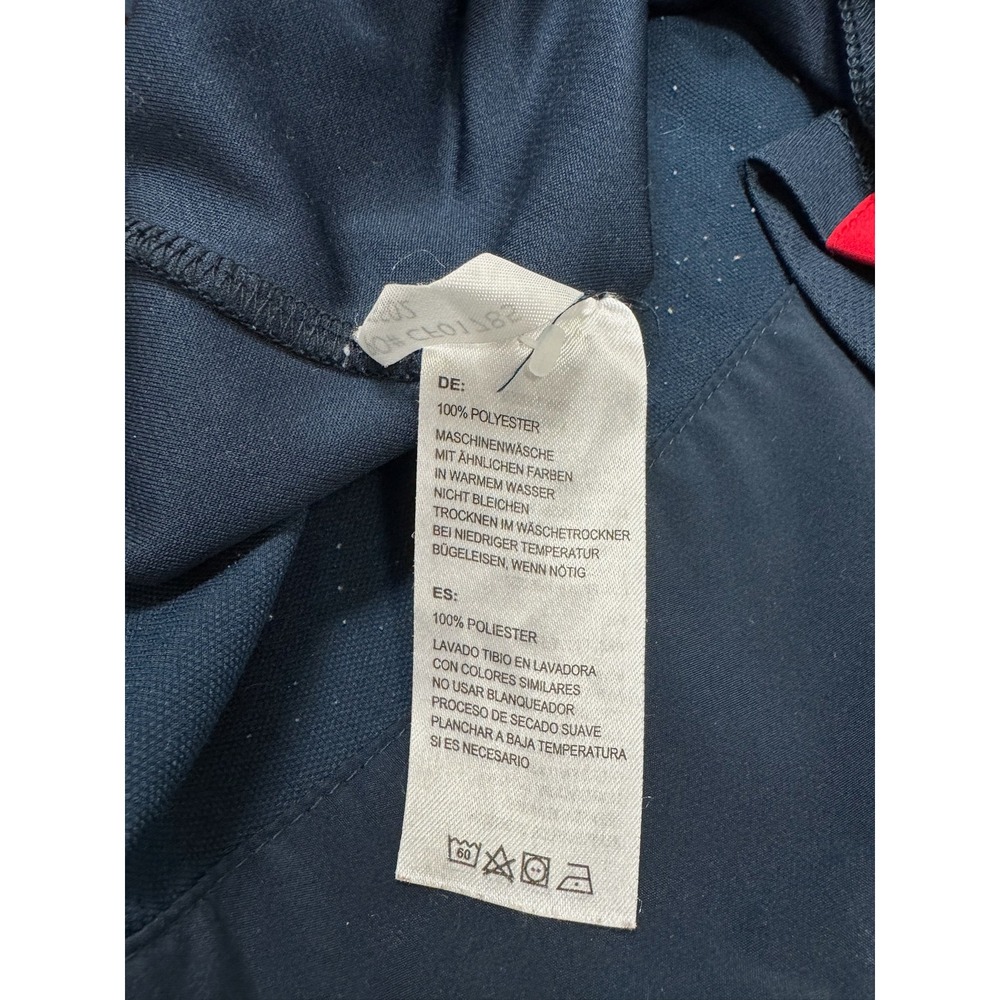 Chick-fil-A Oobe Team Style Employee Uniform Shirt Navy Blue Red Mens Medium - Picture 11 of 16